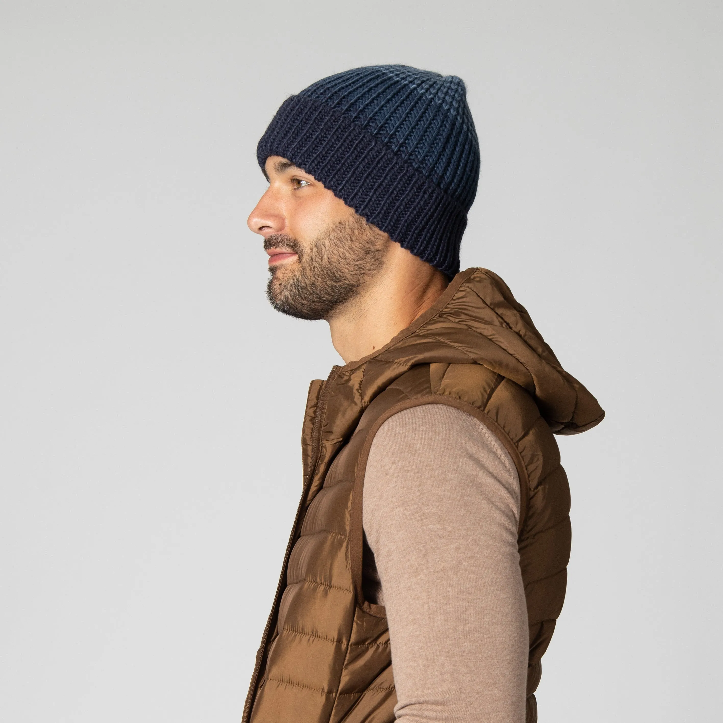 Men's Gradient Knit Cuffed Beanie