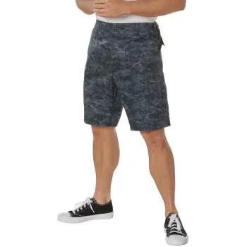 Midnight Blue Digital Camouflage BDU Shorts