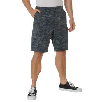 Midnight Blue Digital Camouflage BDU Shorts