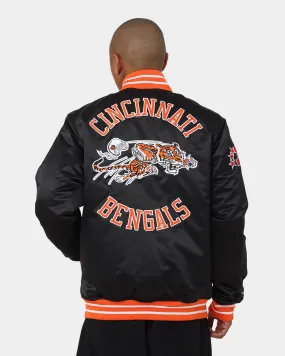 Mitchell & Ness Cincinatti Bengals Heavyweight Satin Jacket Black