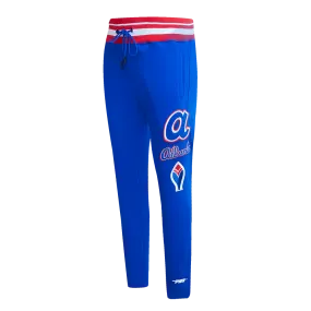 MLB ATLANTA BRAVES RETRO CLASSIC MEN'S SWEATPANT (ROYAL BLUE/RED)