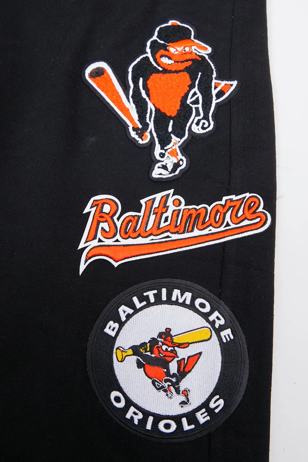 MLB BALTIMORE ORIOLES RETRO CLASSIC MEN'S SWEATPANT (BLACK/ORANGE)