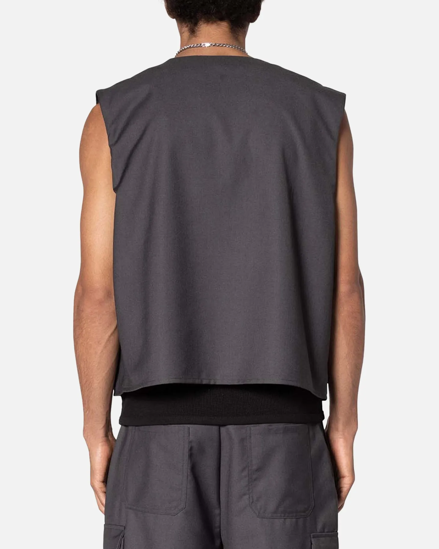 MNML Bounded Gabardine Vest Grey