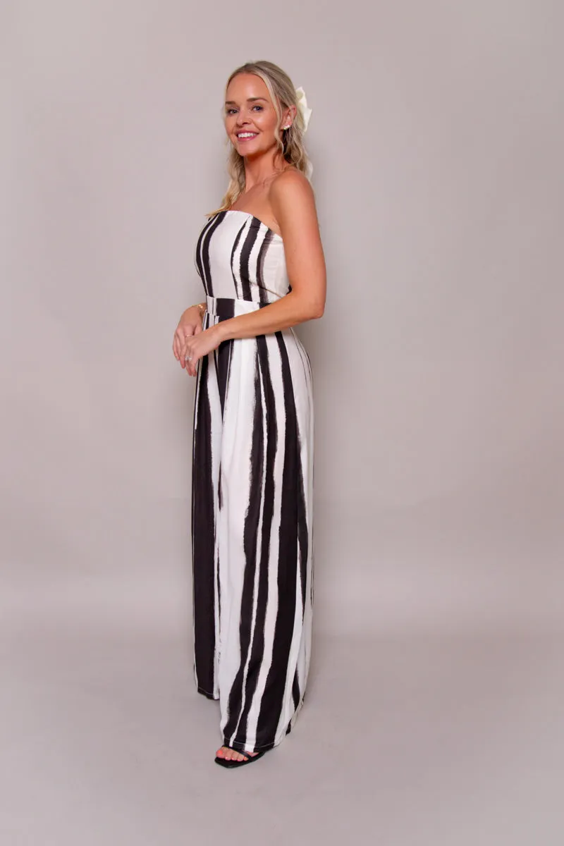 Monochrome Elegance Jumpsuit