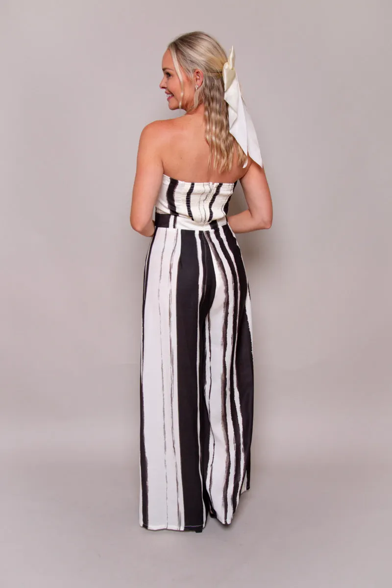 Monochrome Elegance Jumpsuit