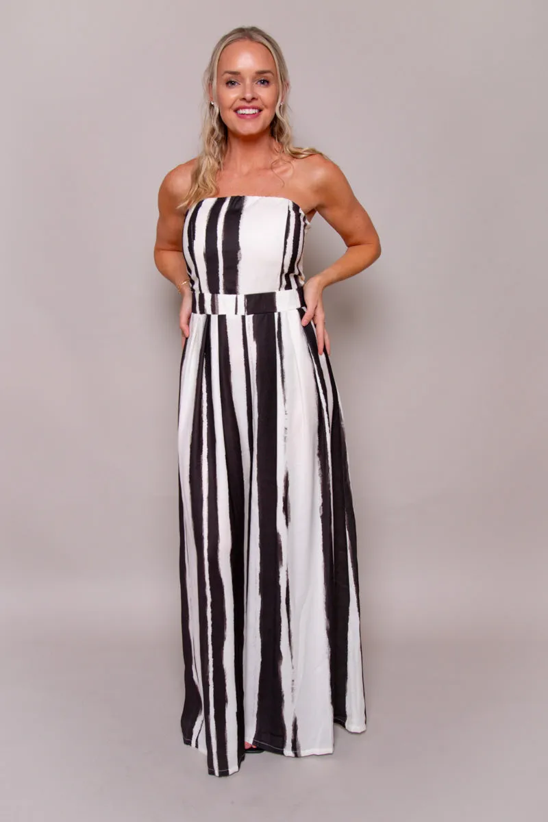 Monochrome Elegance Jumpsuit