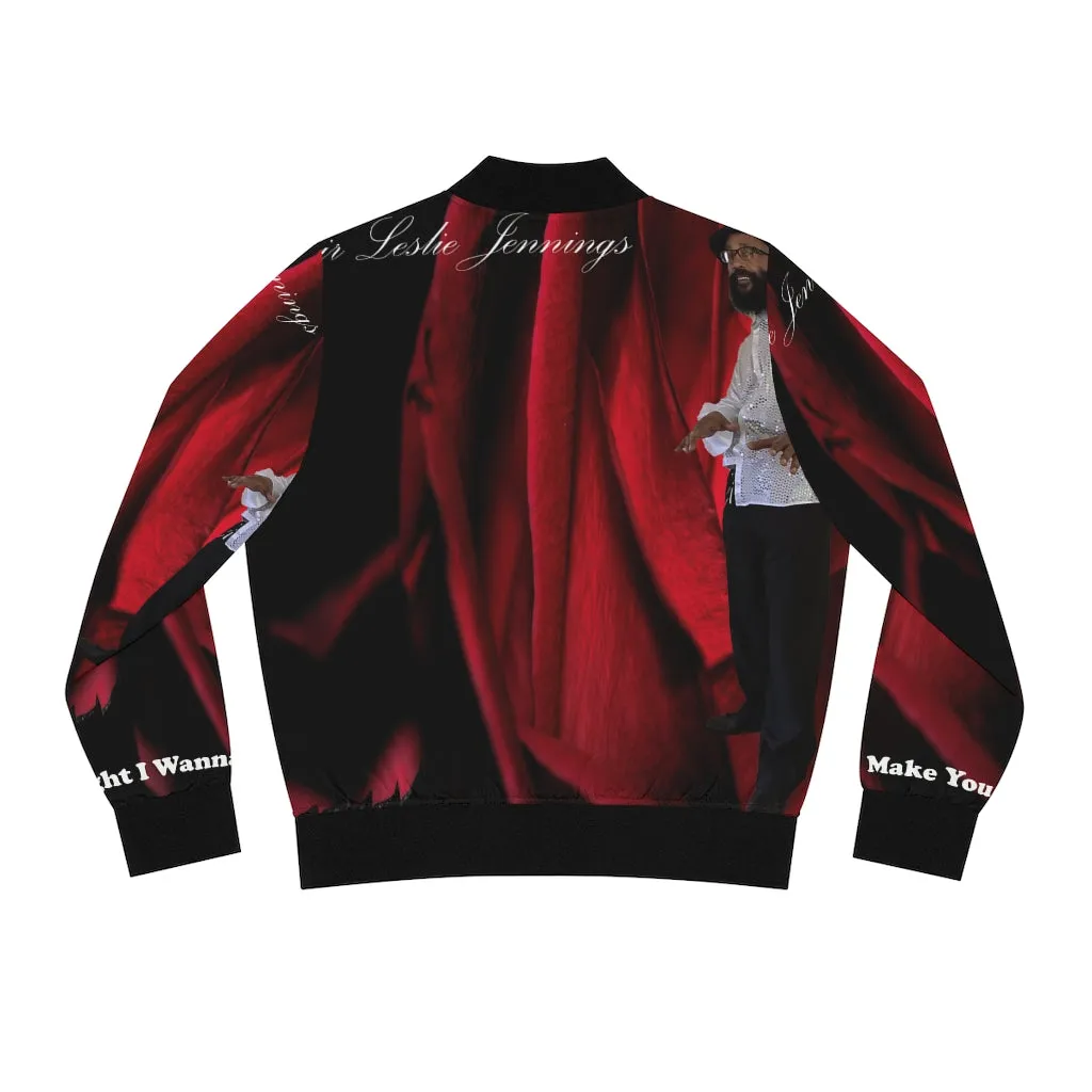 M.U.S.I.C. World HQ  Album Cover Series Women's Bomber Jacket (AOP)