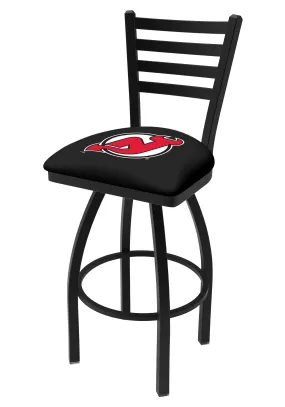 New Jersey Devils HBS Red Ladder Back High Top Swivel Bar Stool Seat Chair