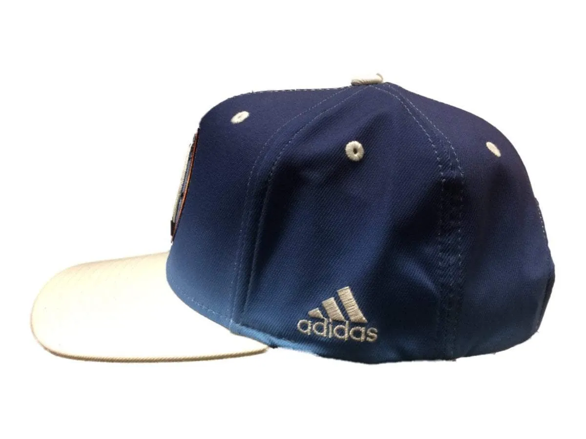 New York City FC Adidas Blue Gradient Adj. Structured Snapback Flat Bill Hat