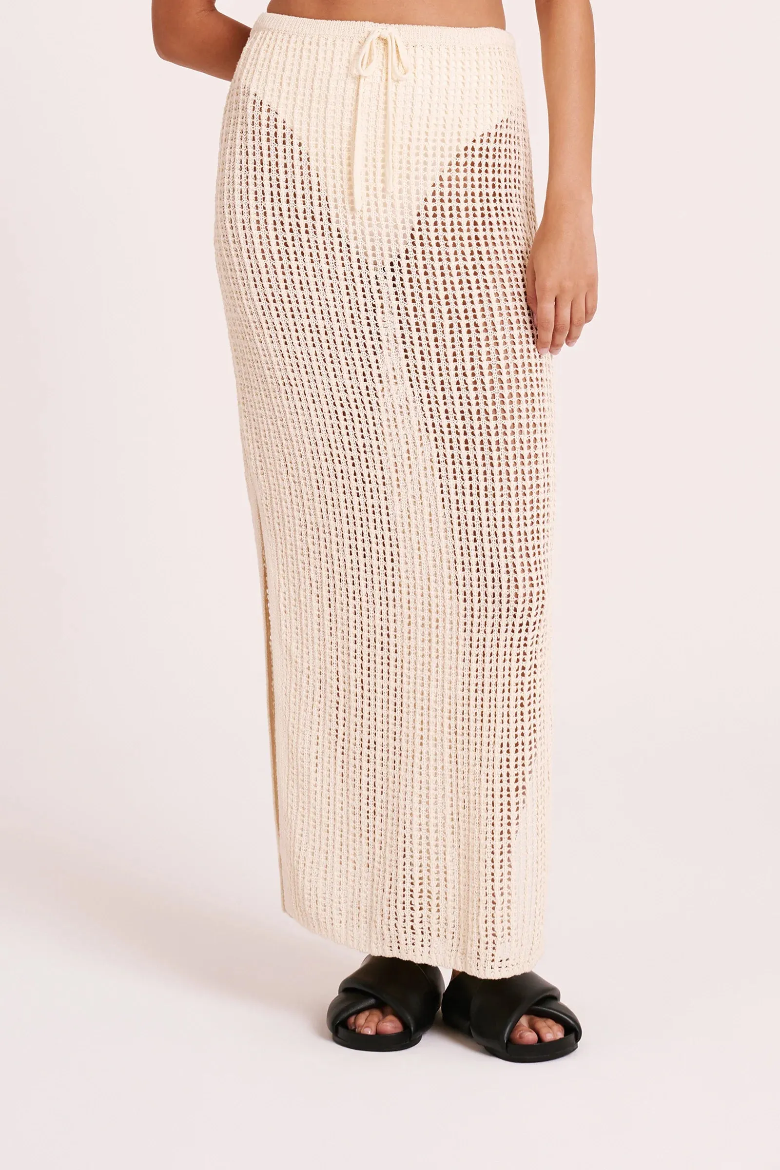 Nude Lucy | Tesni Crochet Skirt - Natural