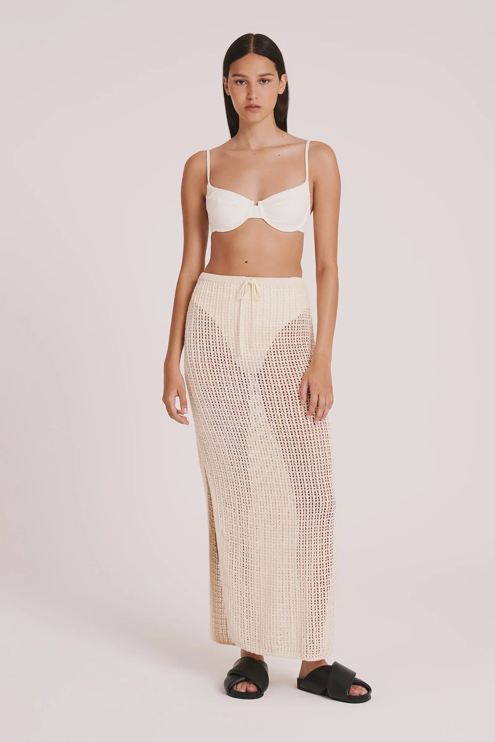 Nude Lucy | Tesni Crochet Skirt - Natural