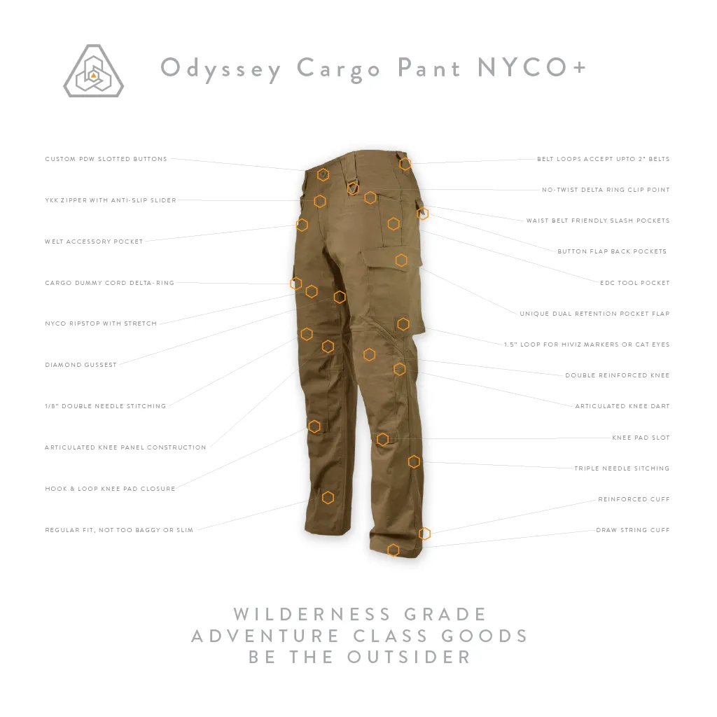 Odyssey Cargo Pant NYCO  - All Terrain Brown