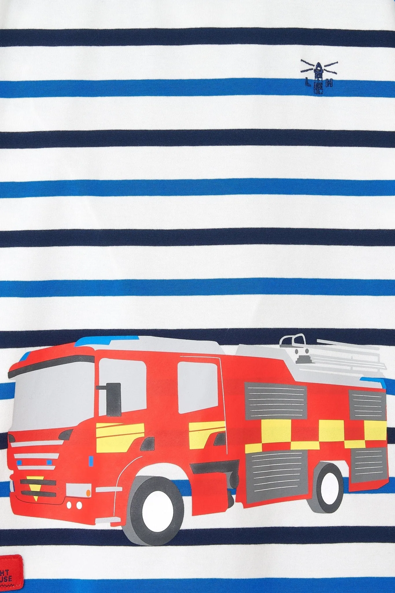 Oliver Top - Fire Engine Print