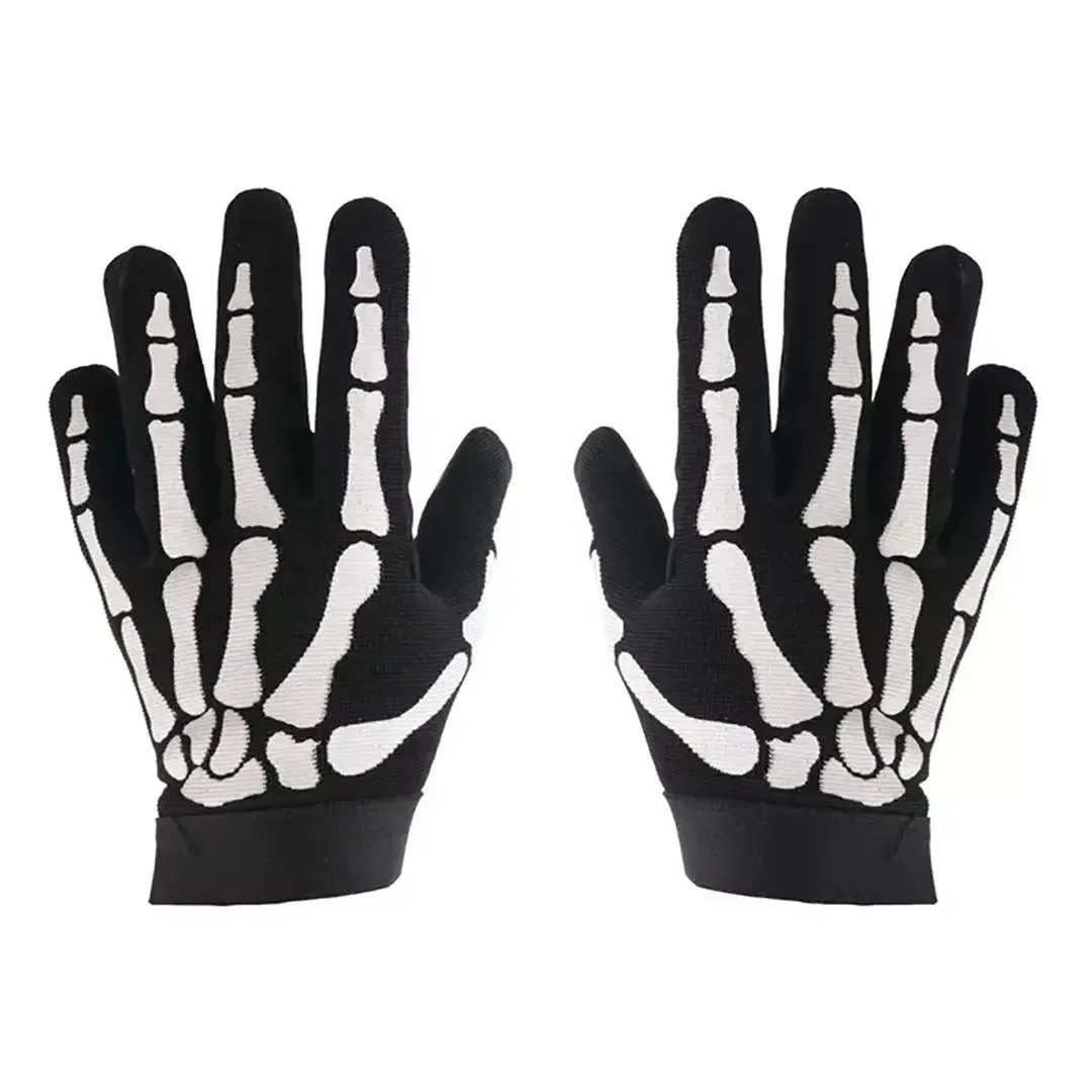 Open Road Skeleton Fabric Gloves