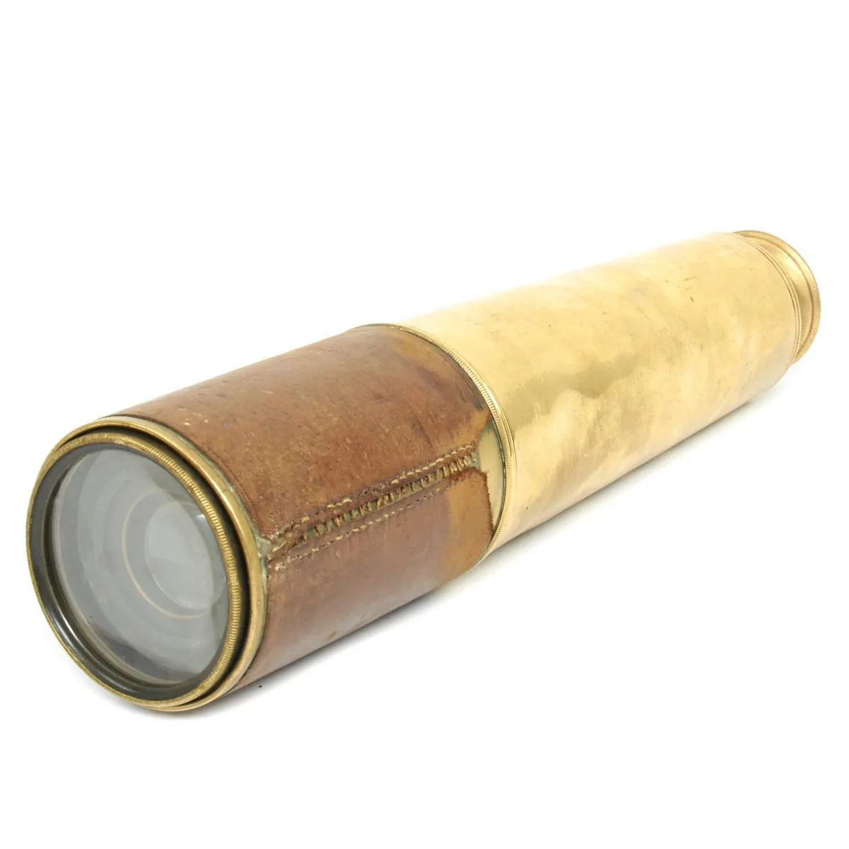 Original British WWI Officer's Three Draw Trench Telescope by Ross of London - Dated 1915