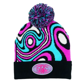 Outta Sight Blue Pom Beanie