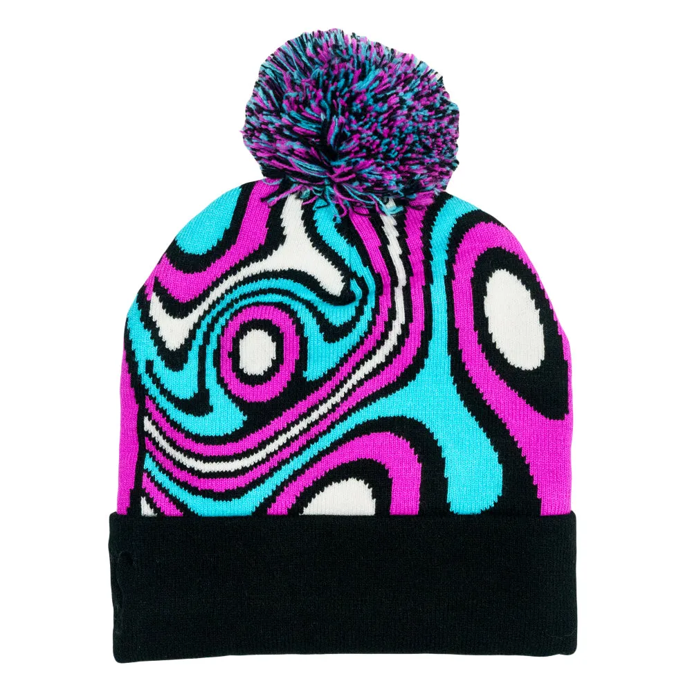 Outta Sight Blue Pom Beanie