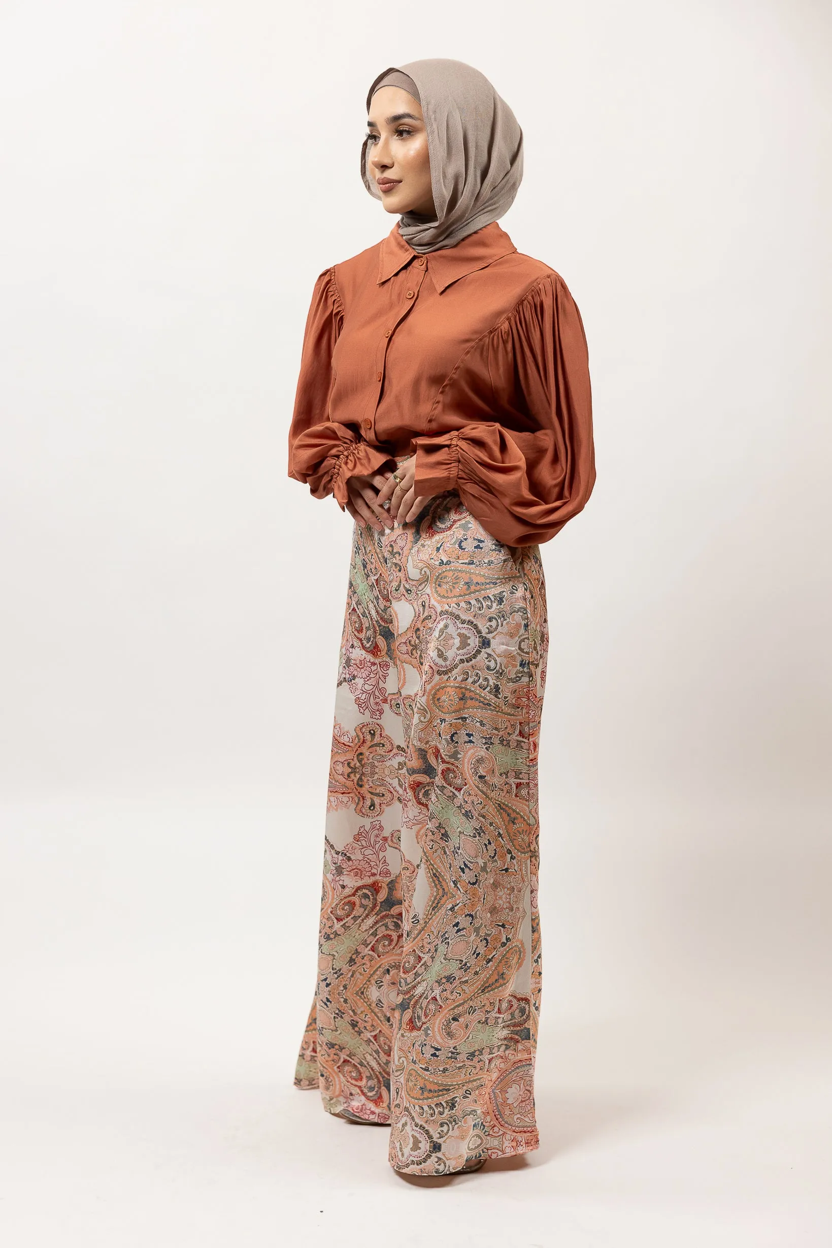 Paisley Wide Leg Pants