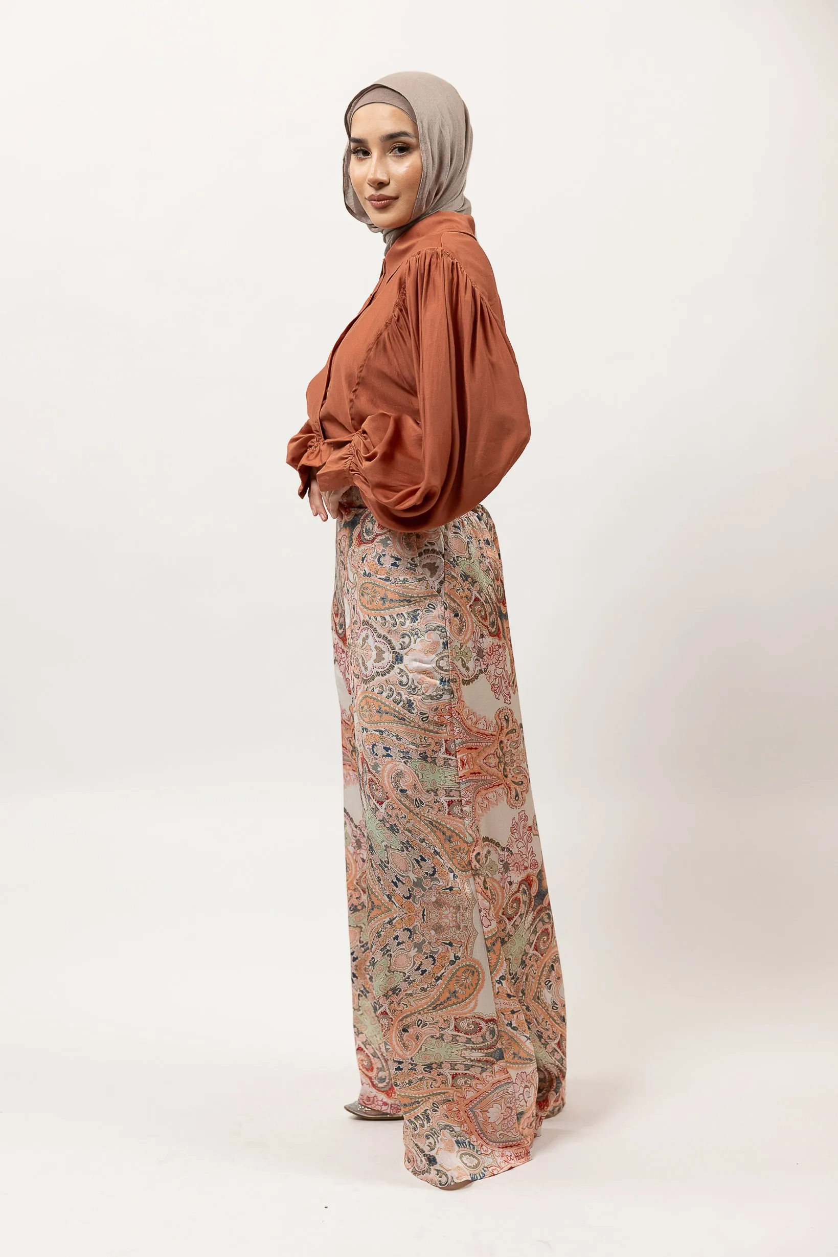 Paisley Wide Leg Pants