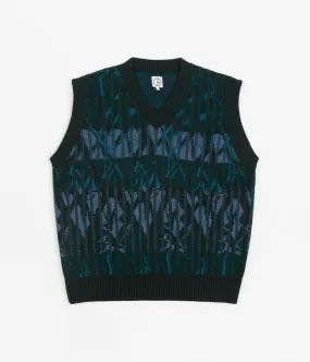 Polar Paul Knit Vest - Dark Green