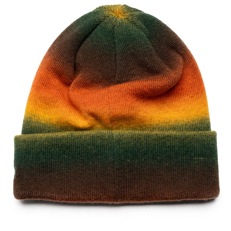 Politics x New Era Sub Knit Beanie - Dark Green/Orange