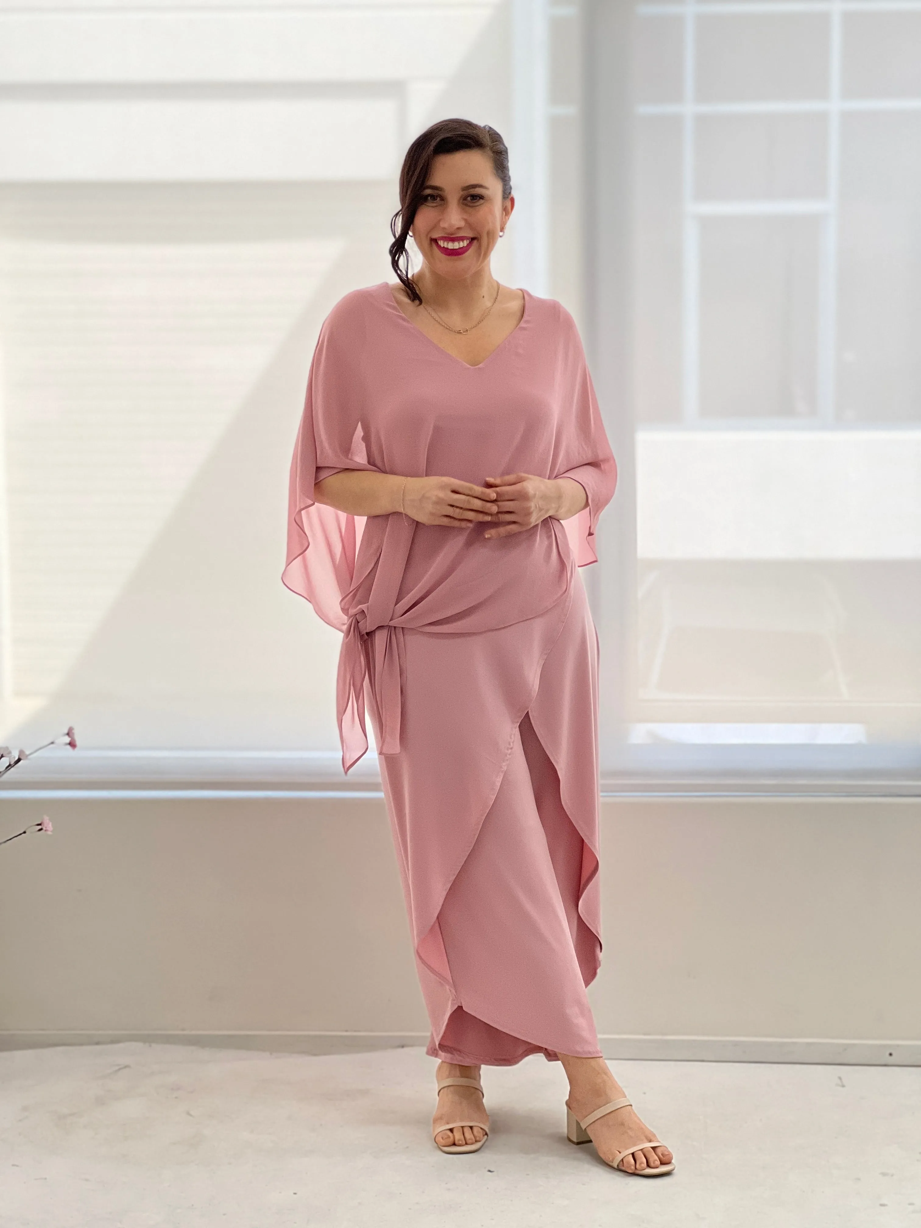 Pyrmont Blush Layered Pants