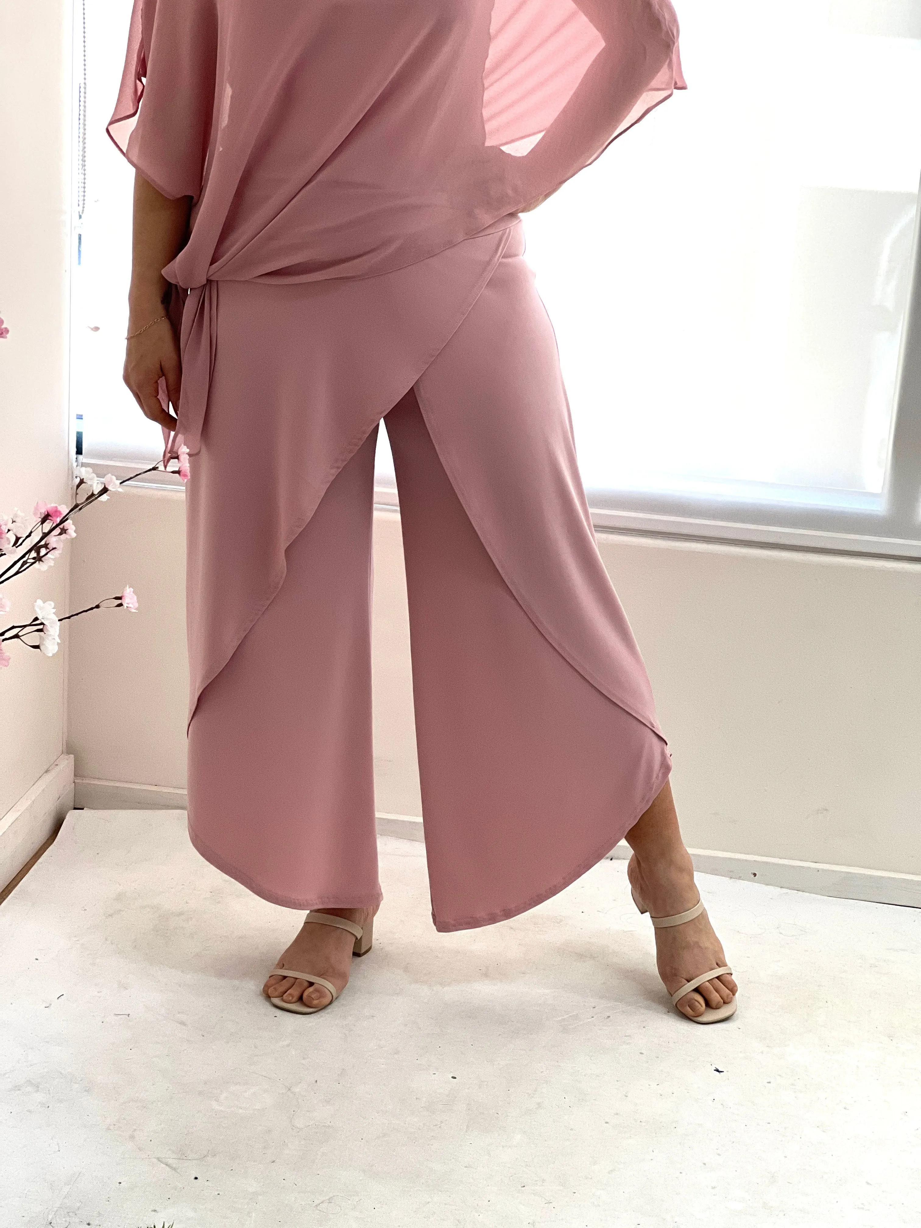 Pyrmont Blush Layered Pants