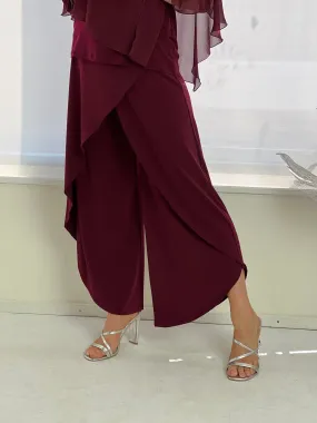 Pyrmont Burgundy Layered Pants