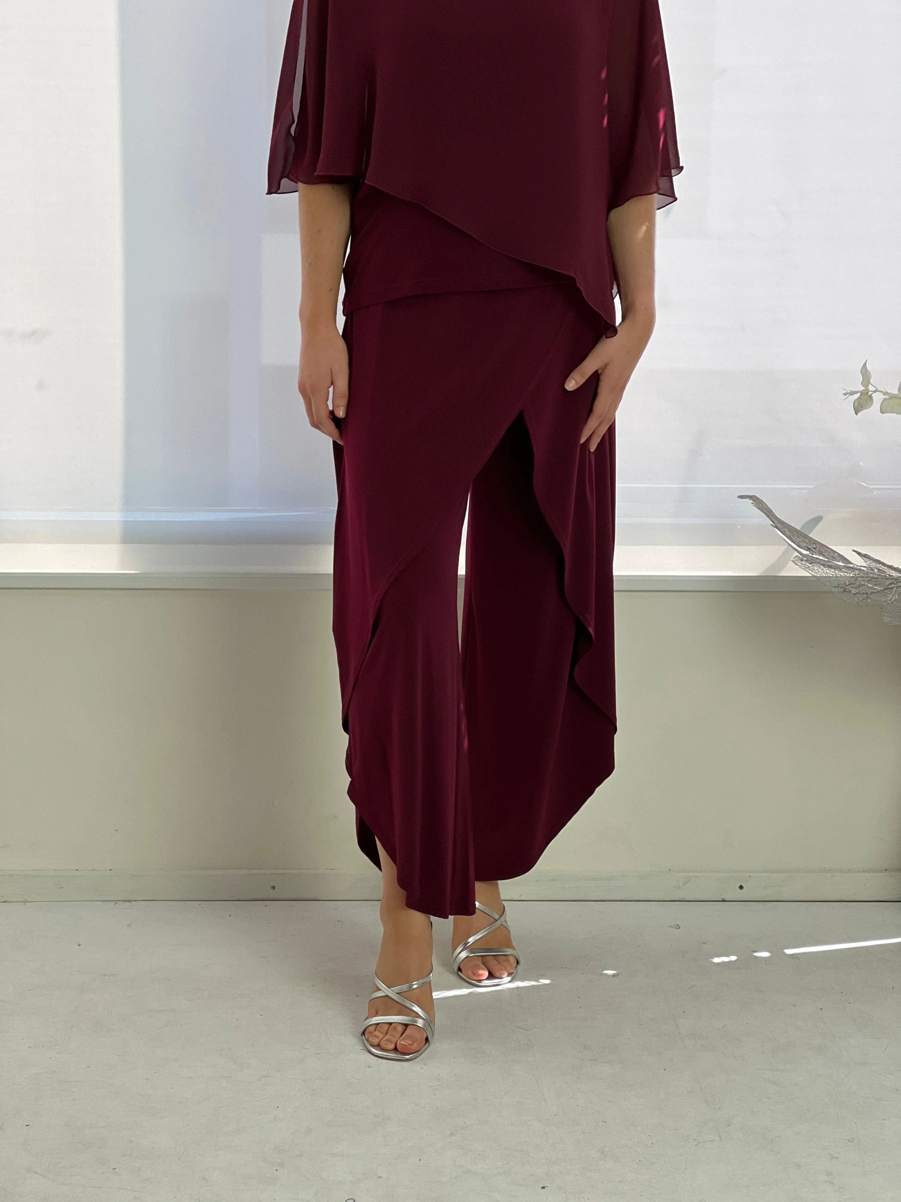 Pyrmont Burgundy Layered Pants