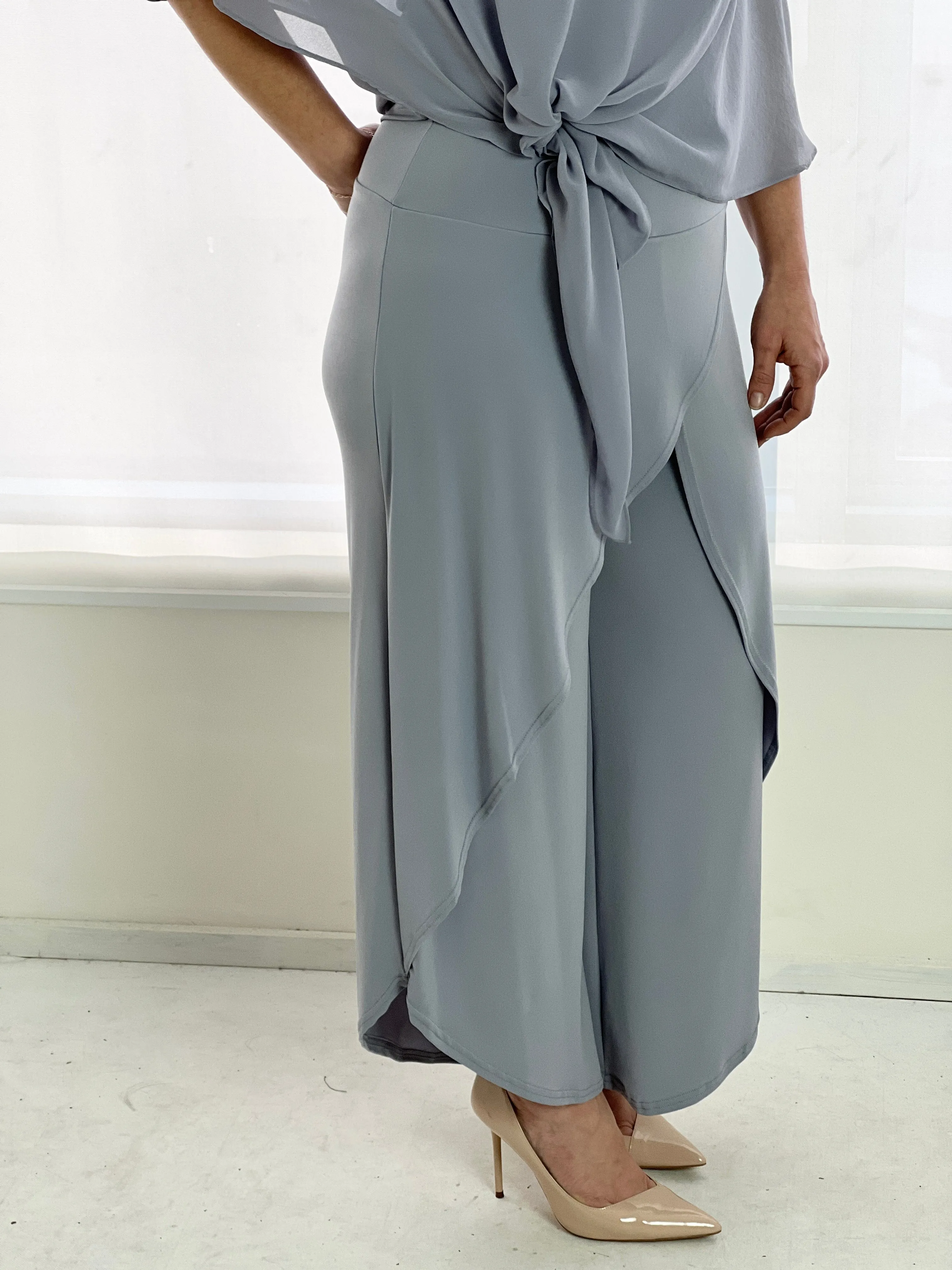 Pyrmont Silver Layered Pants