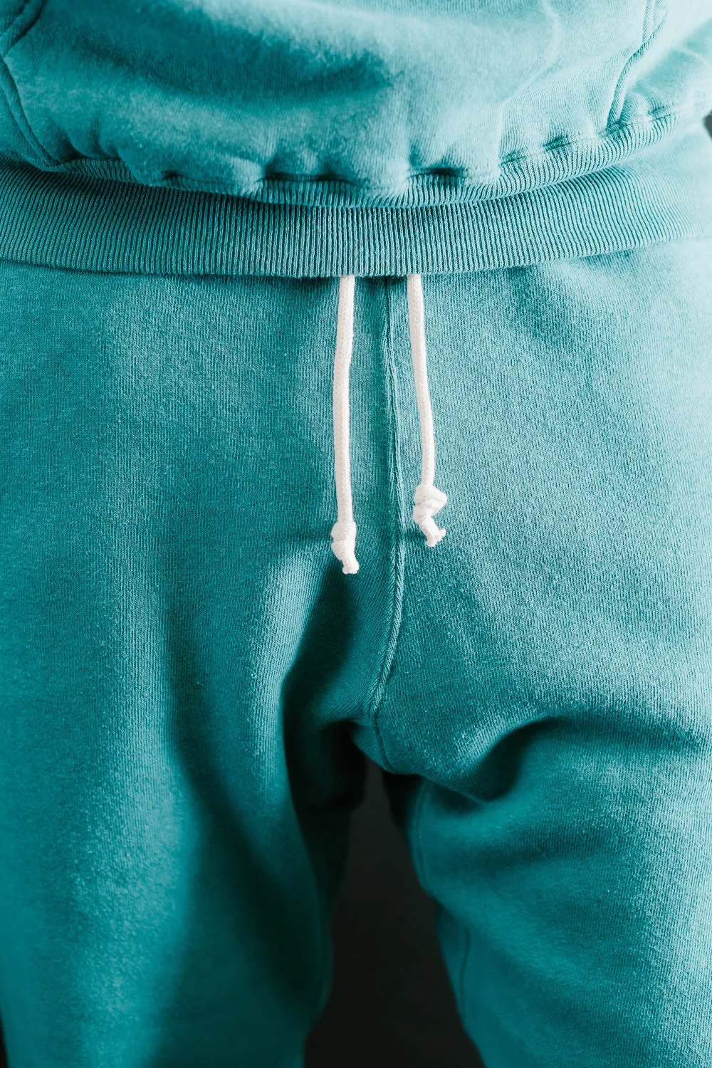 "Tsuriami" Loop Wheel Sweatpants - Turquoise