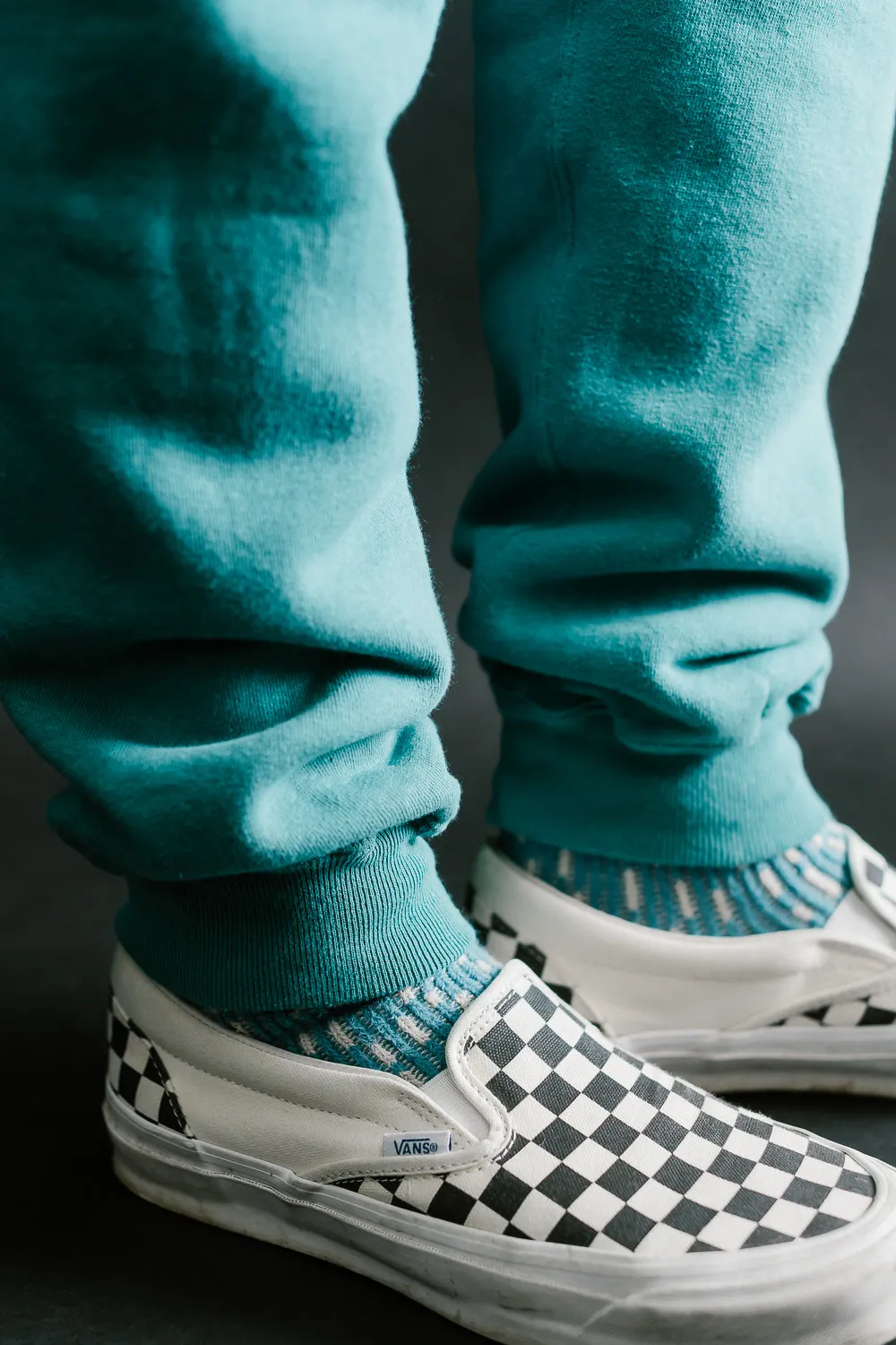 "Tsuriami" Loop Wheel Sweatpants - Turquoise