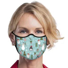 RainCaper Retro Christmas Reusable Fabric Face Mask