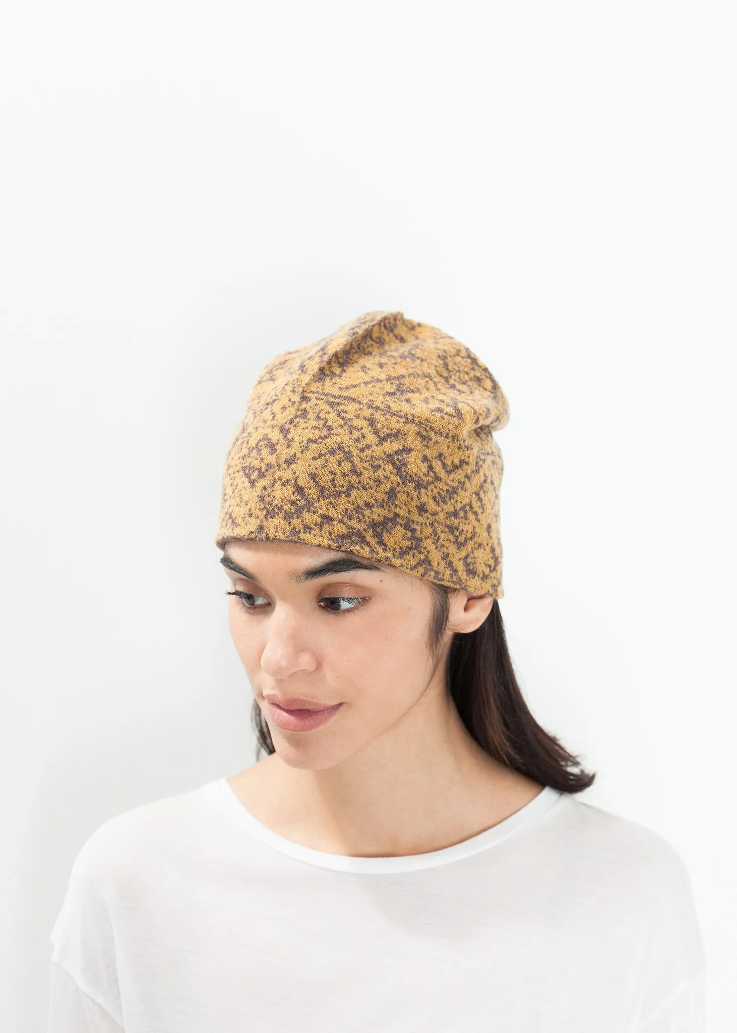 Reversible Beanie in Amber