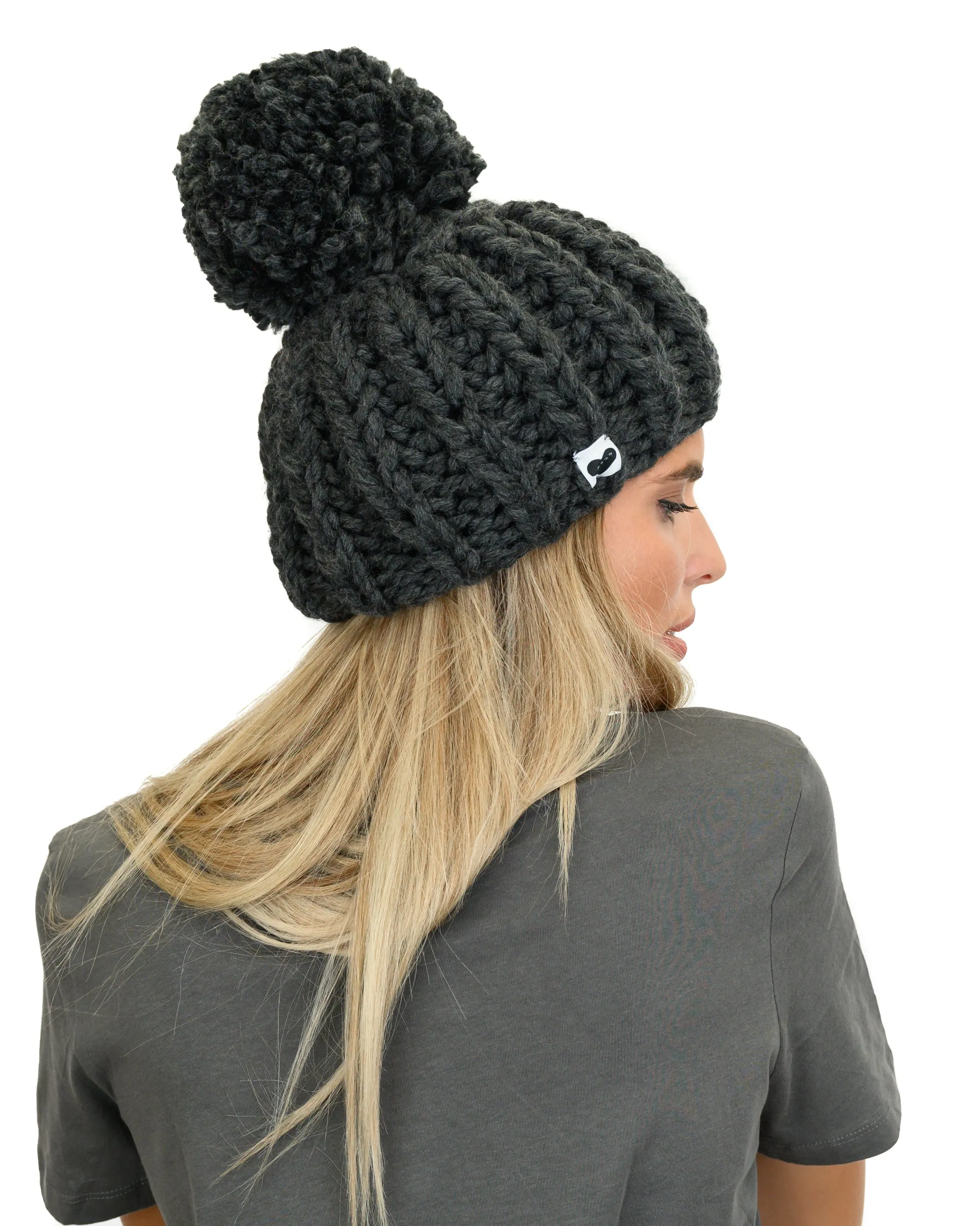 Ribbed PomPom Beanie