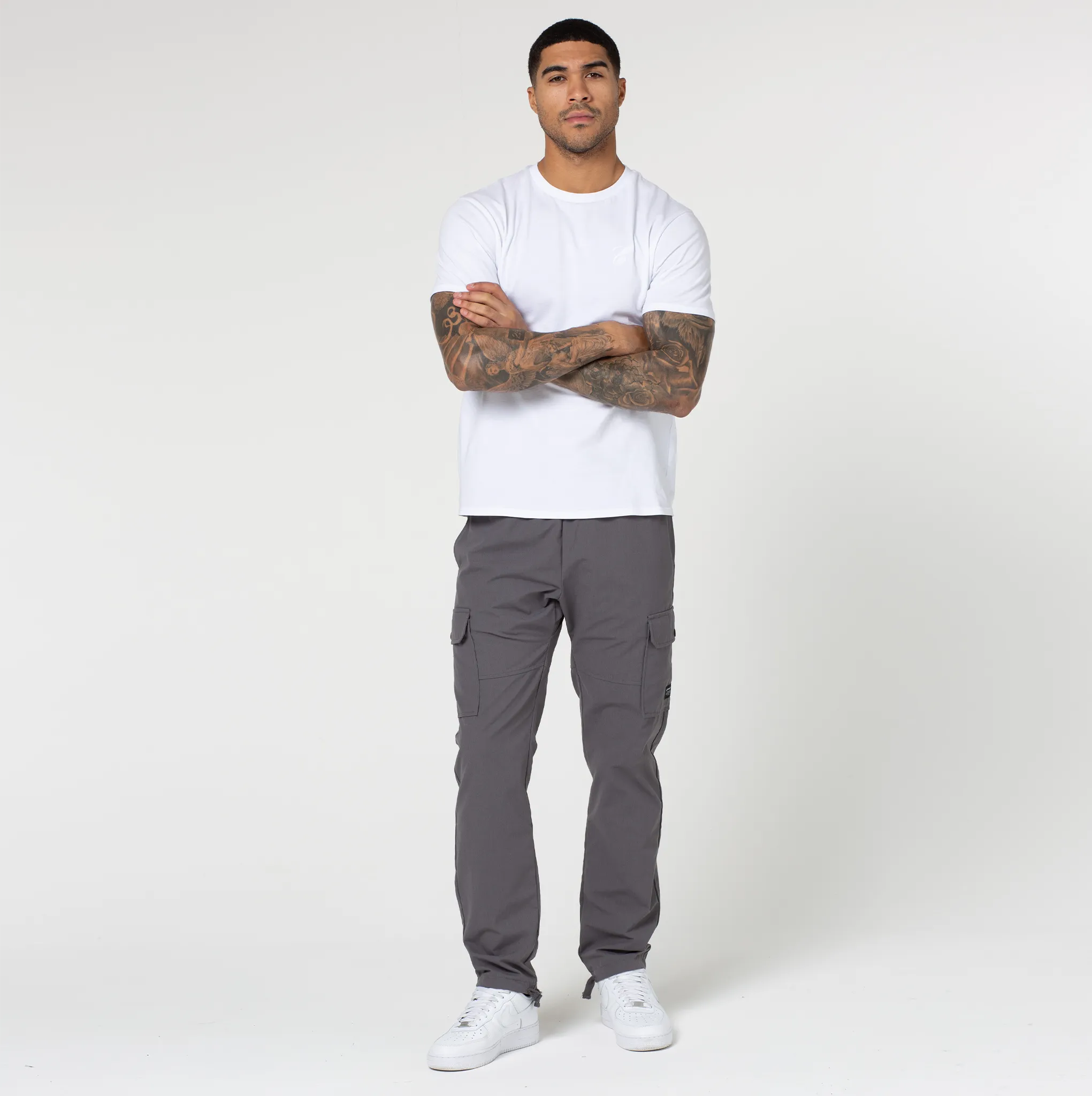 Ripstop Open Hem Cargo Pant | Charcoal