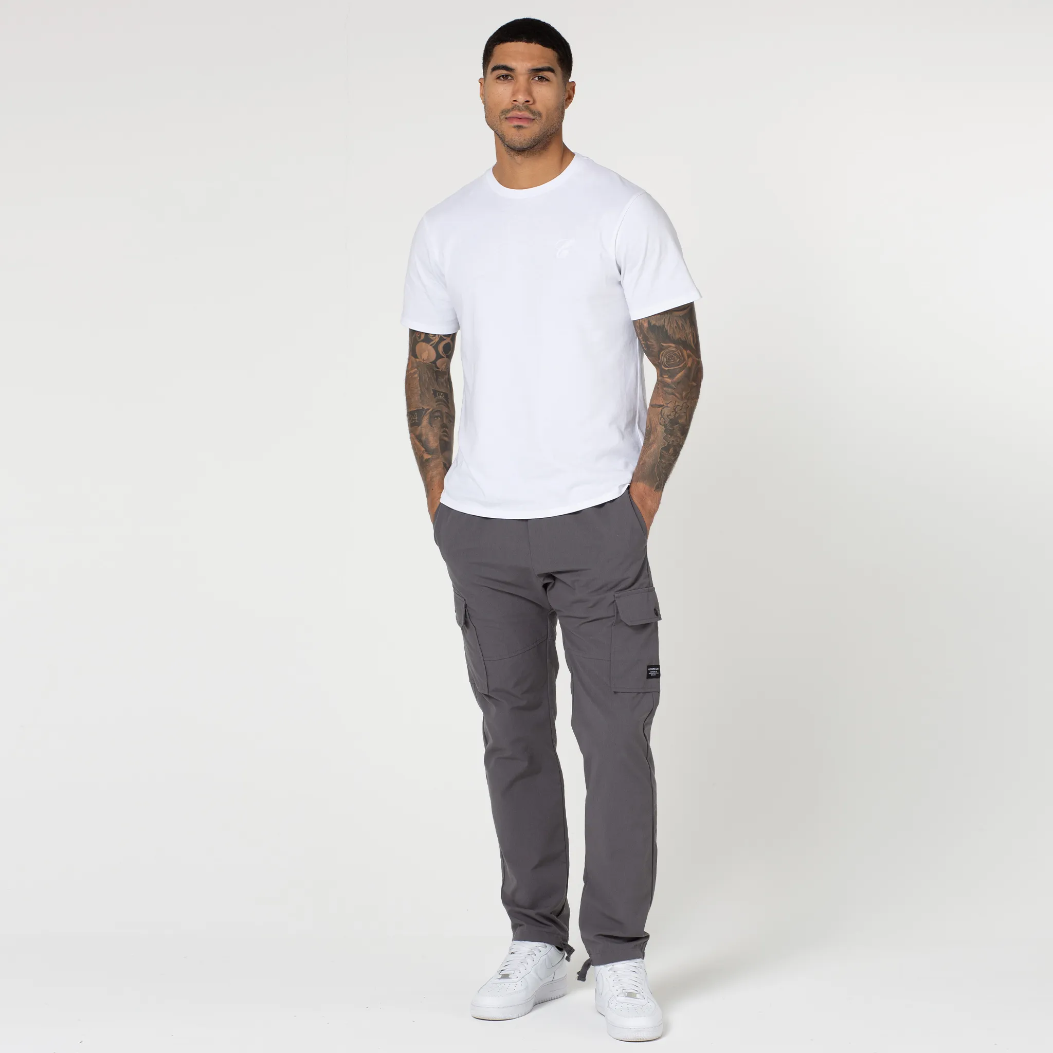 Ripstop Open Hem Cargo Pant | Charcoal