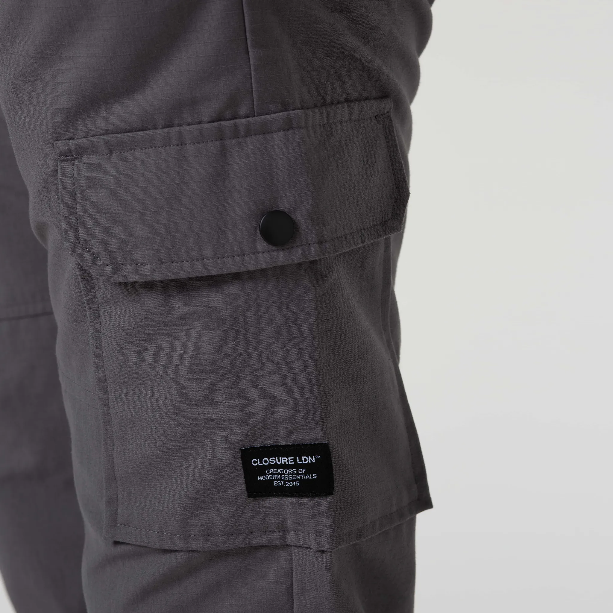 Ripstop Open Hem Cargo Pant | Charcoal