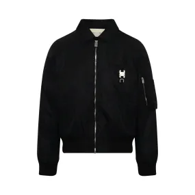 Rollercoaster Bomber Jacket in Black