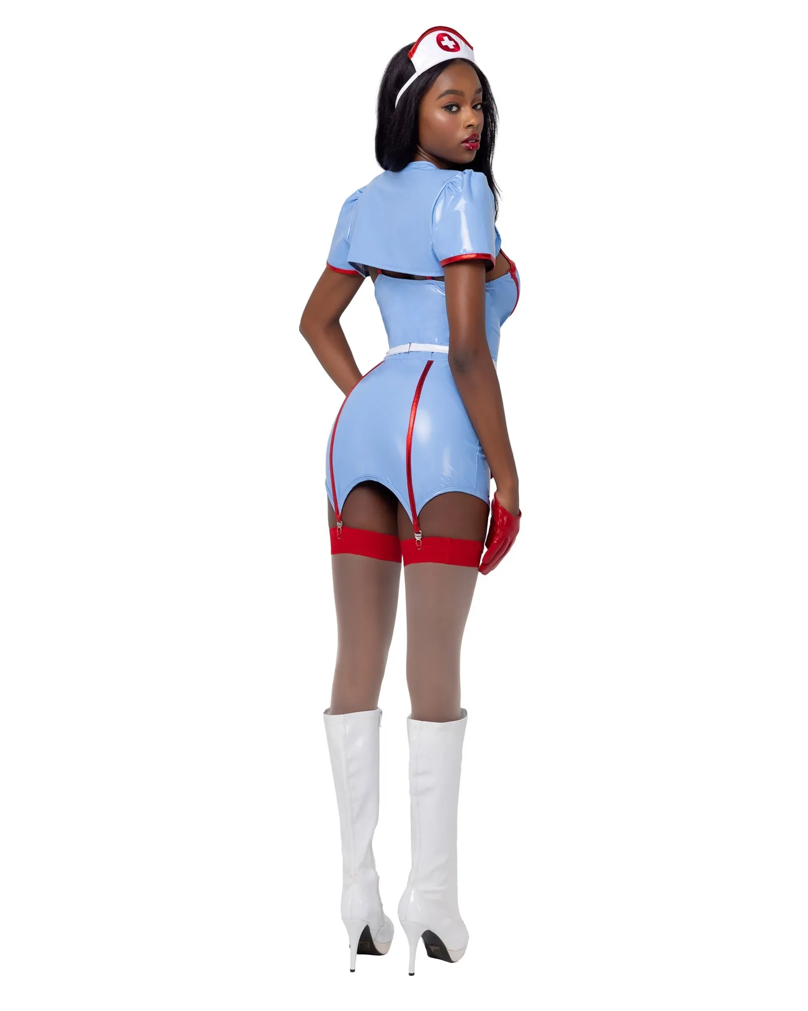 Roma 4PC Retro Nurse Costume