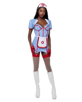 Roma 4PC Retro Nurse Costume