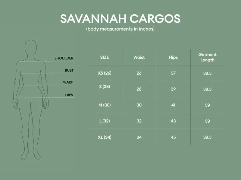 Savannah Cargos - Black