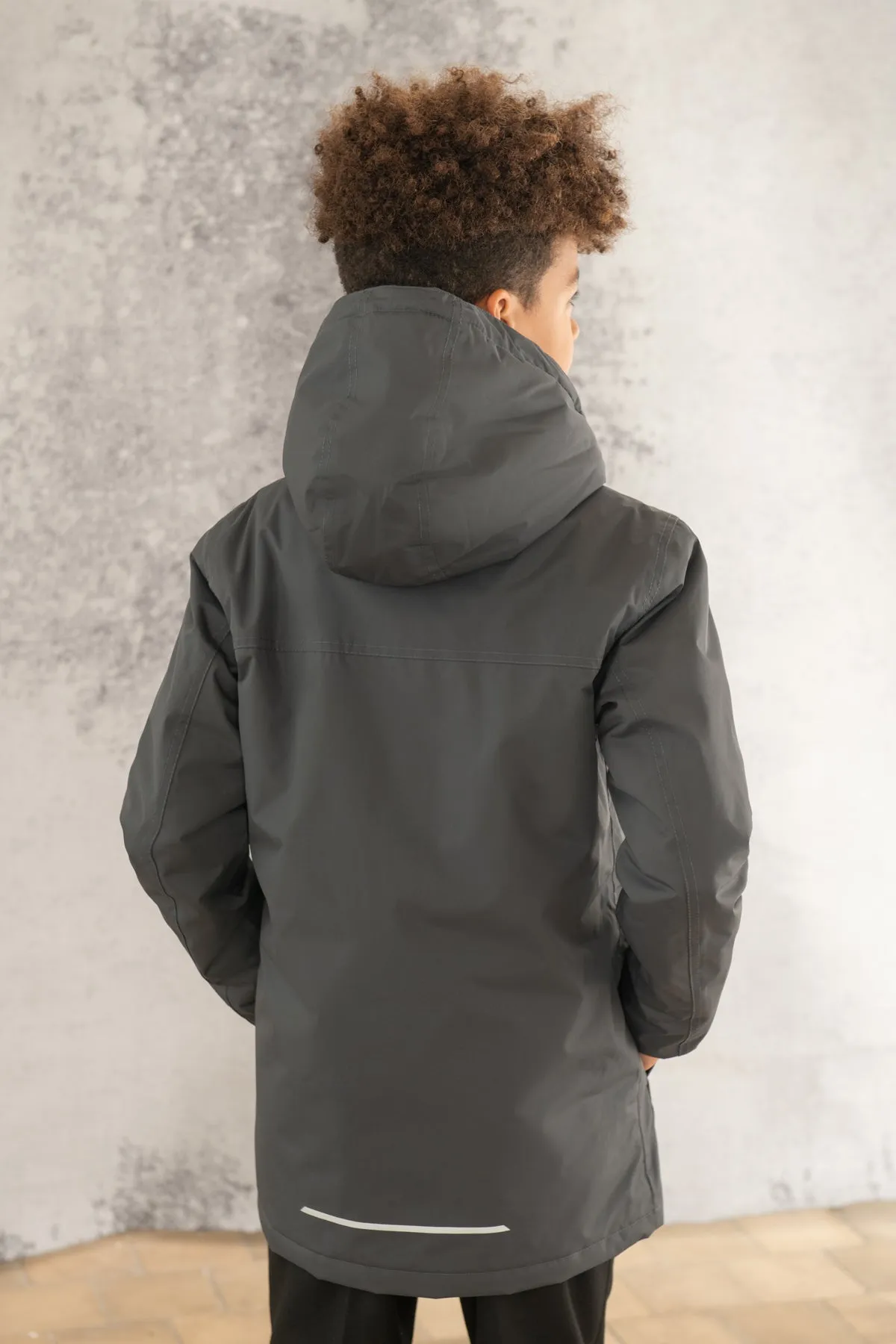 School Coat - Charcoal