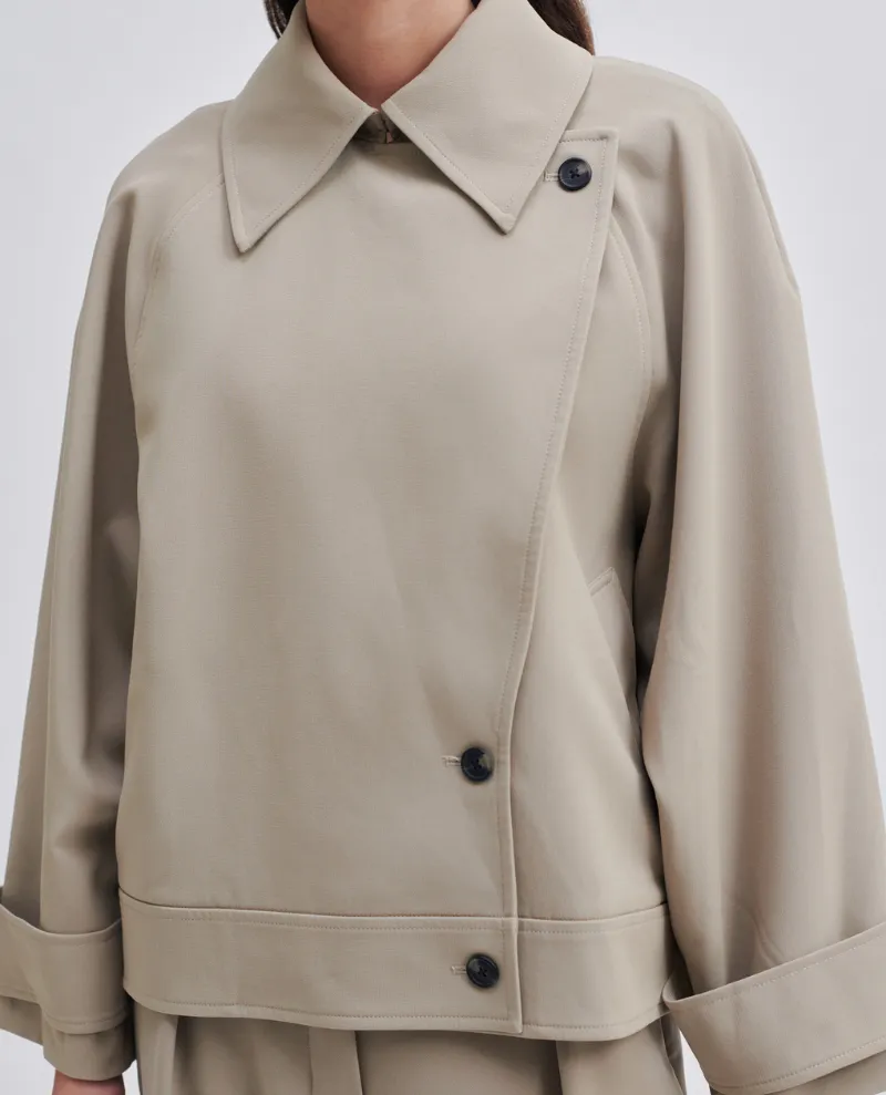 Second Female Silvia Cashew Trench Jacket