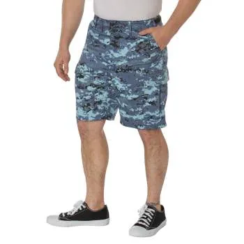 Sky Blue Digital Camouflage BDU Shorts