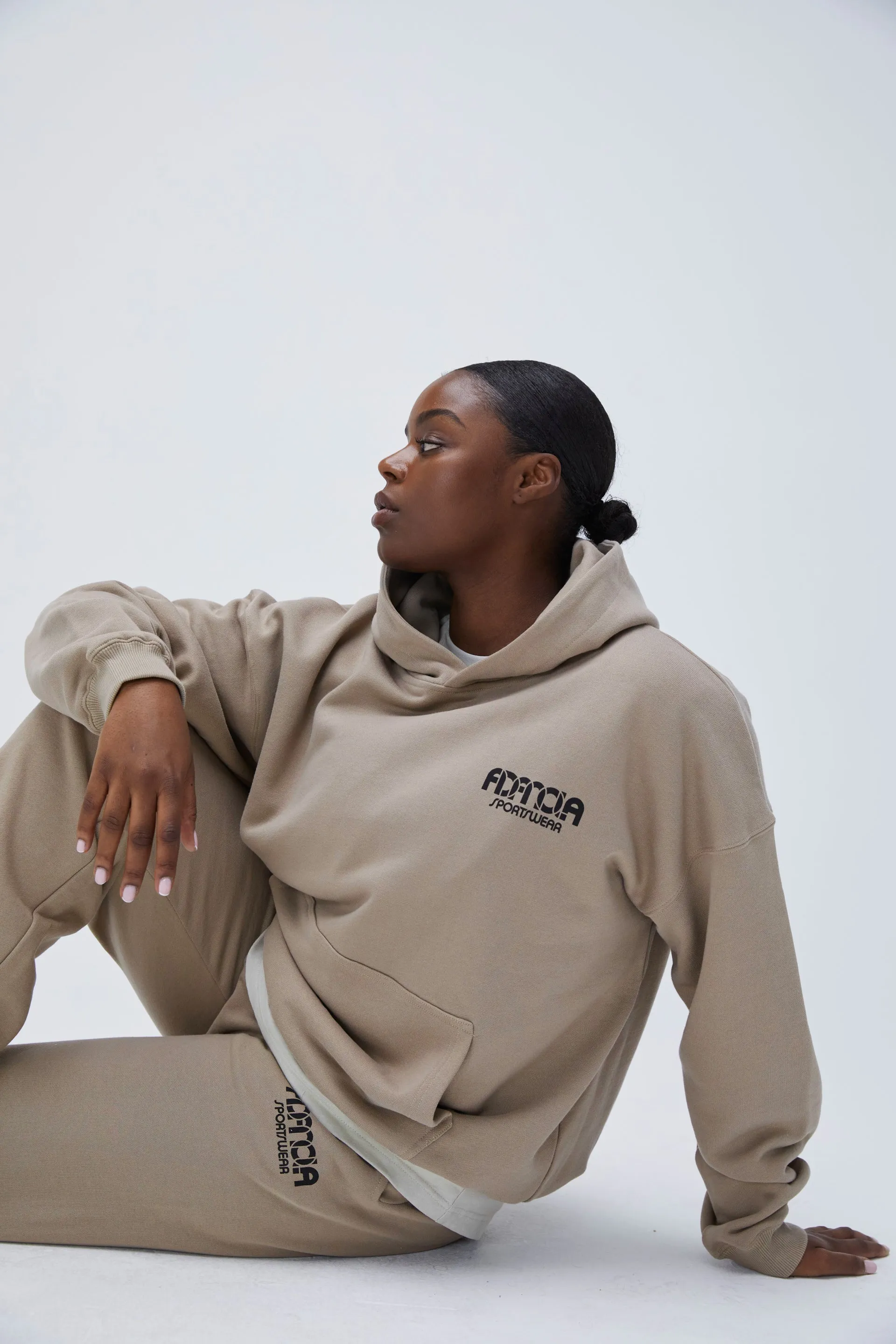 Sportswear Oversized Hoodie - Clay Beige