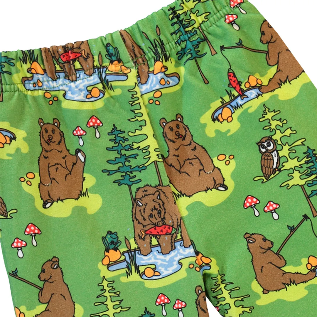 Sweatpants- bears, moss green