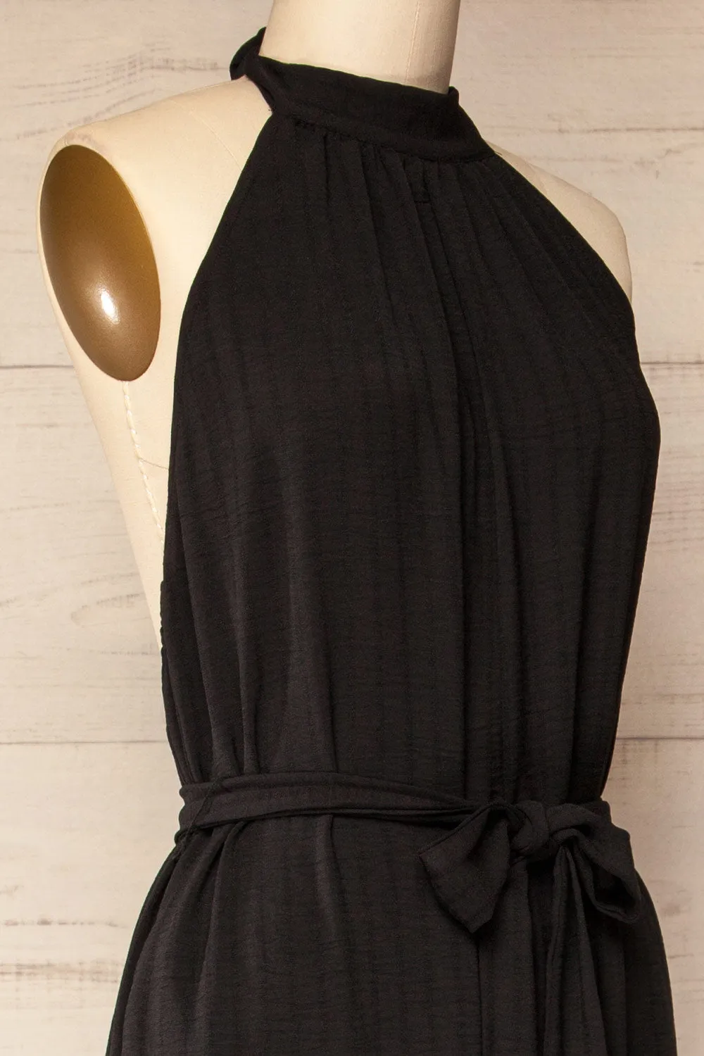 Tashkent | Black Halter Jumpsuit