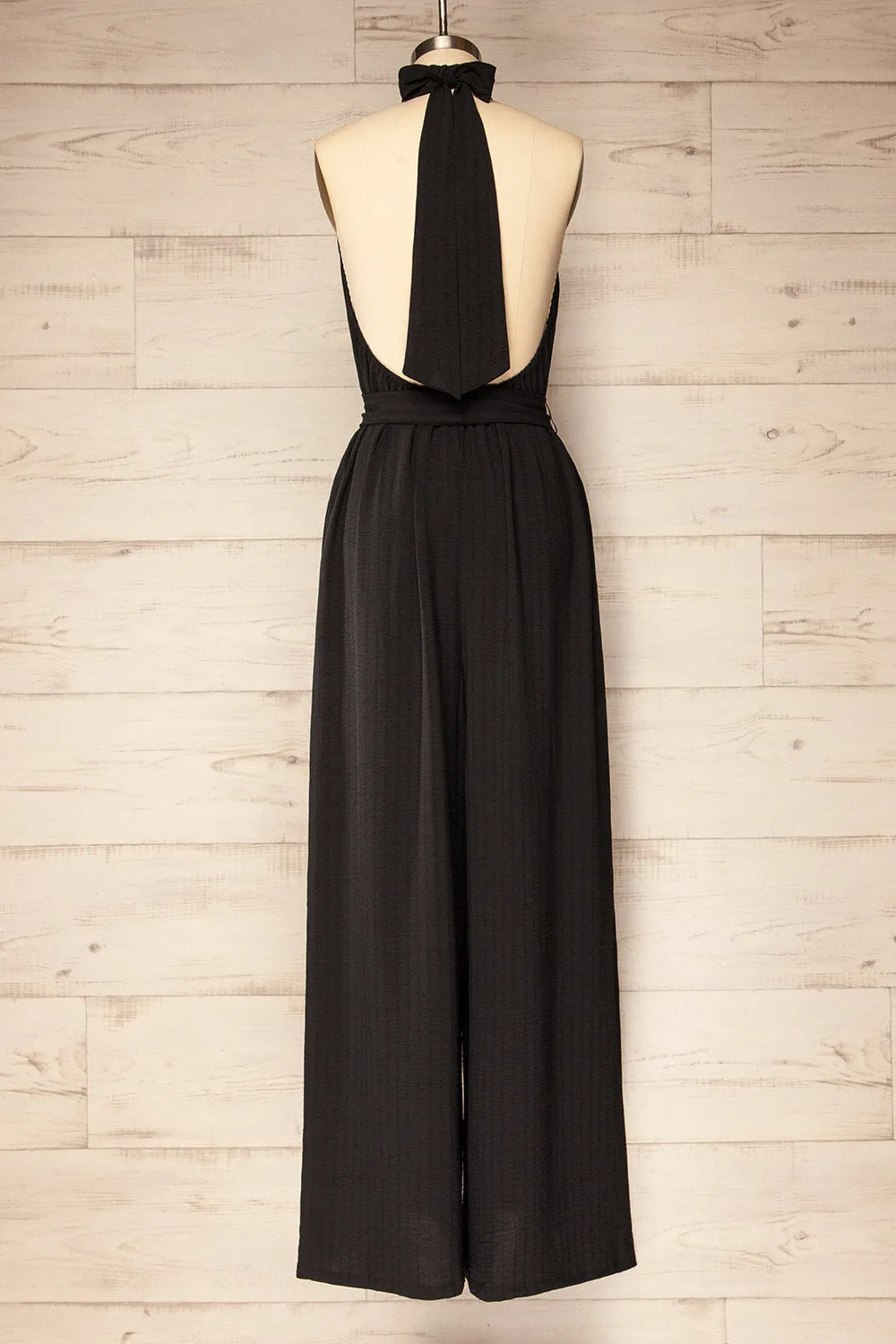 Tashkent | Black Halter Jumpsuit