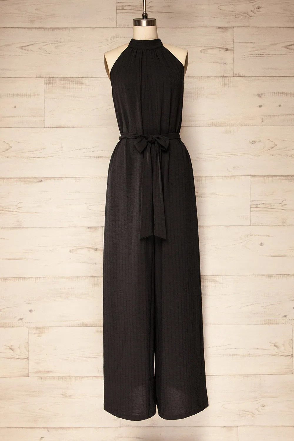 Tashkent | Black Halter Jumpsuit